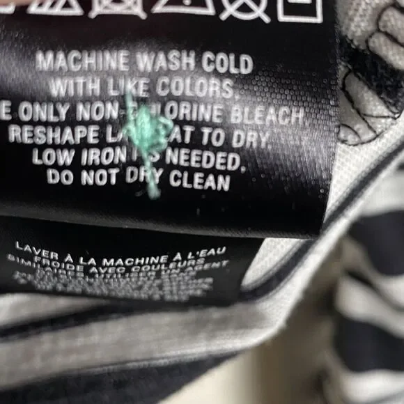 Anthropologie 9-H15 STCL Sz S Long Sleeve Knit Top Black White Striped Boat Neck - Picture 10 of 11